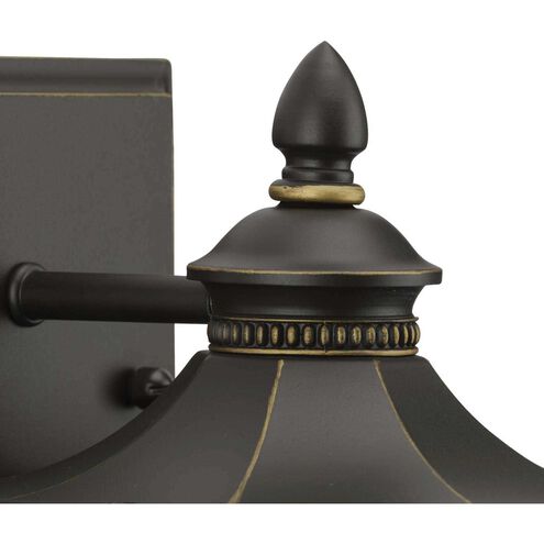 Edition 1 Light 9 inch Antique Bronze Outdoor Wall Lantern, Small