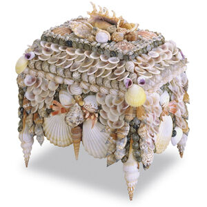 Boardwalk Shell 10 X 8 inch Natural Jewelry Box