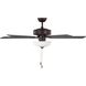 Linden DC 52 LED 52 inch Bronze with Silver Blades Ceiling Fan