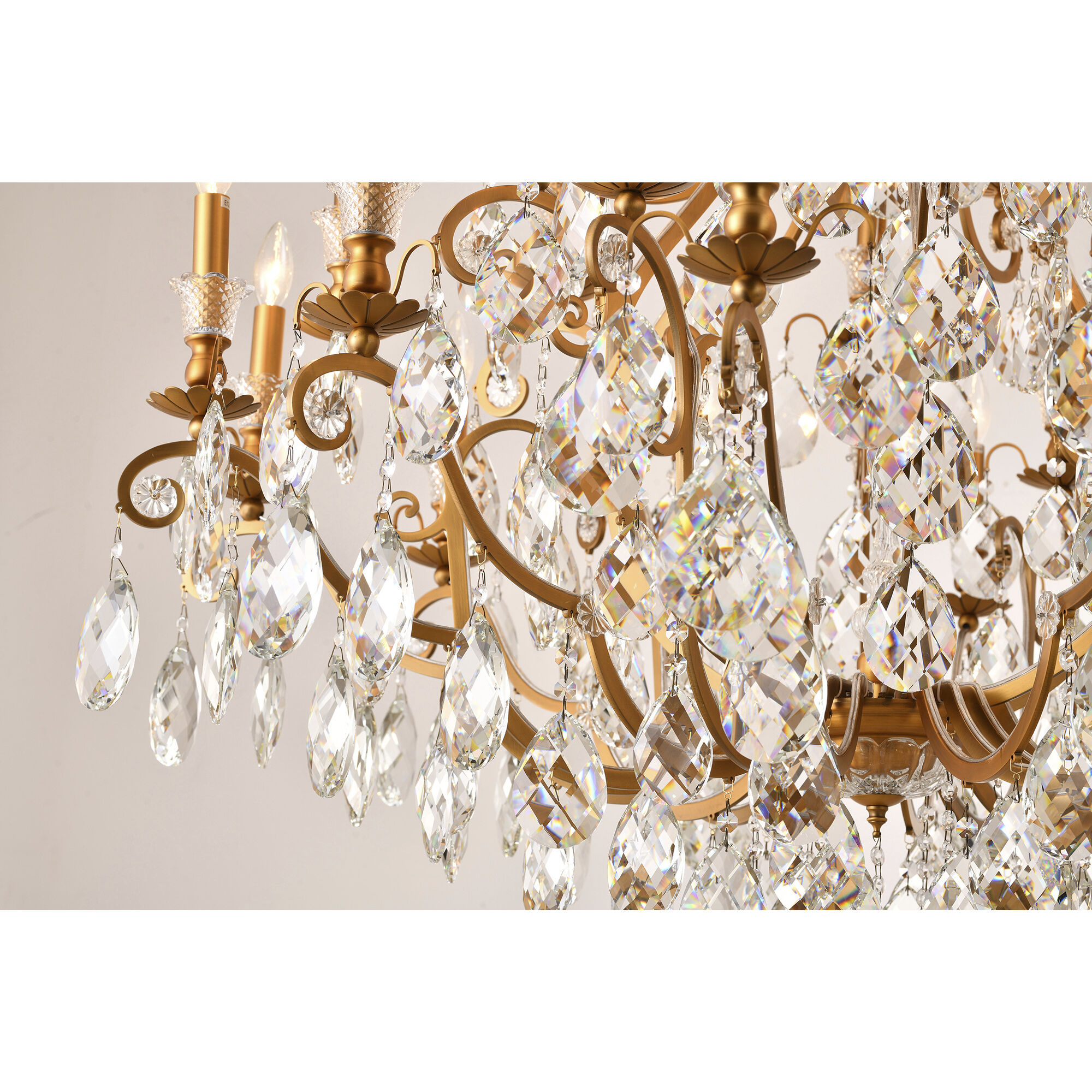 Canada 24 Light 43 inch Brass Chandelier Ceiling Light