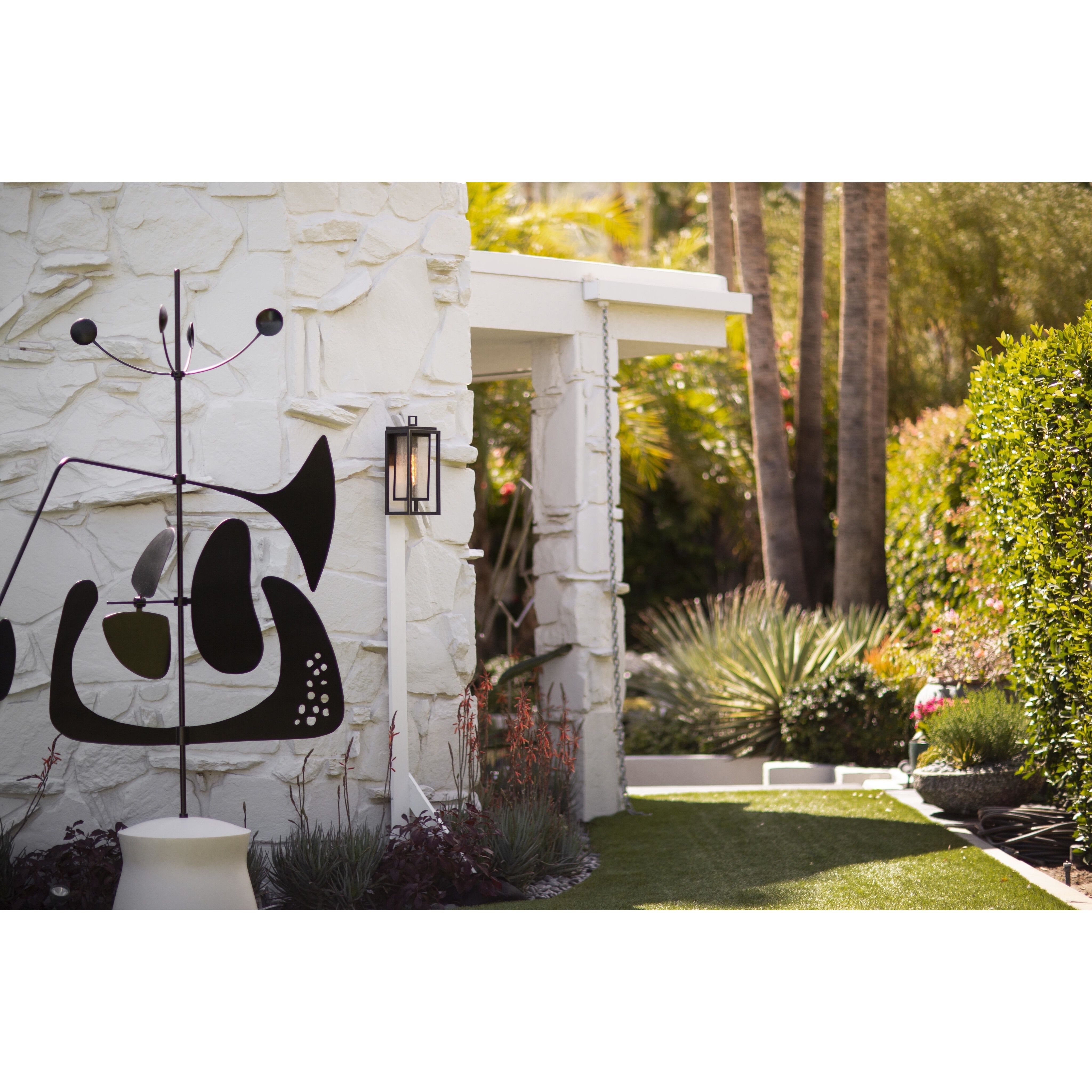 Coastal Elements Republic LED 20 inch Black Outdoor Wall Mount Lantern, Estate Series