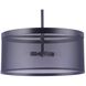 Mesh 4 Light 28 inch Flat Black Pendant Ceiling Light