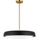 kate spade new york Draper 3 Light 22 inch Midnight Black Pendant Ceiling Light