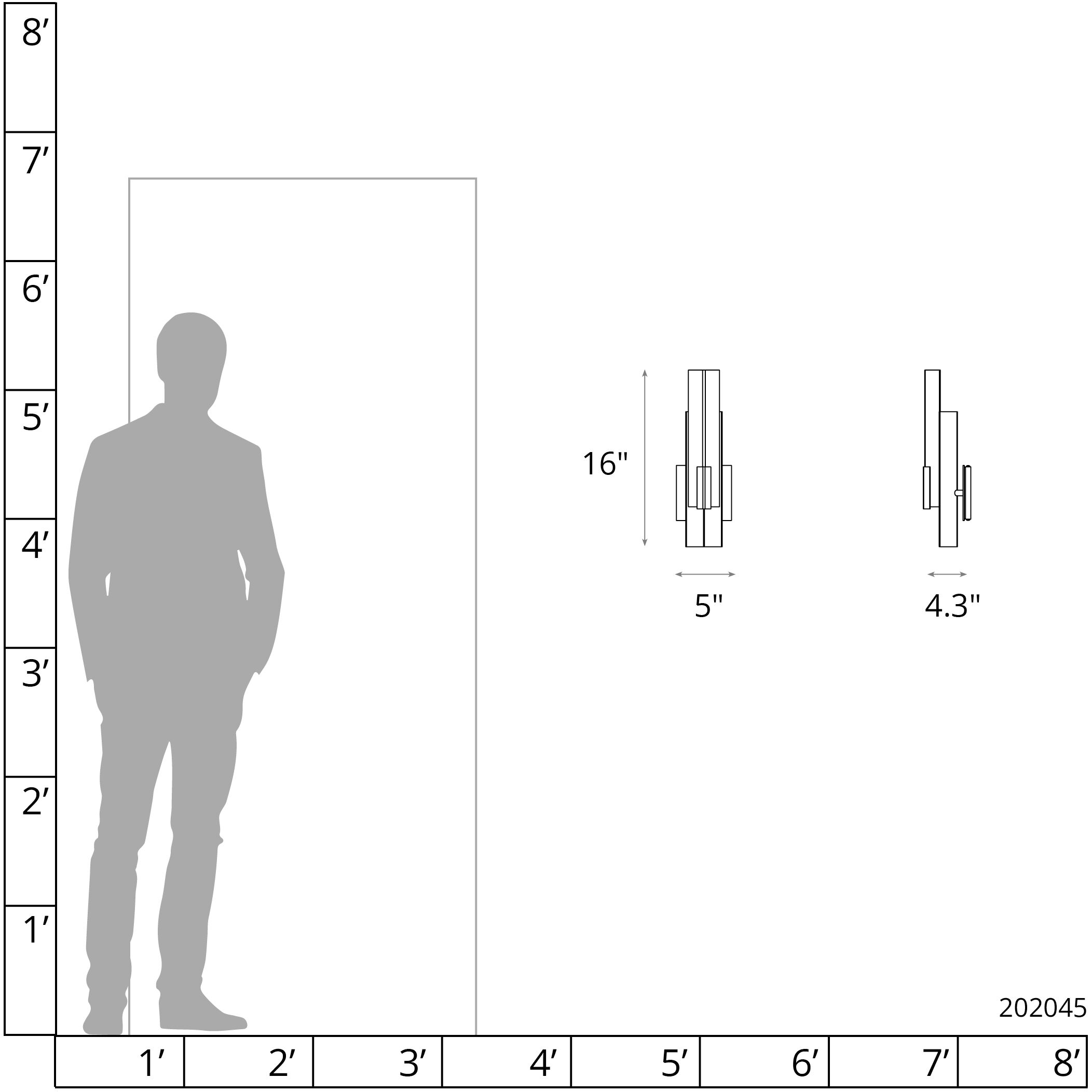 Summit Sconce Wall Light in Sterling, Clear