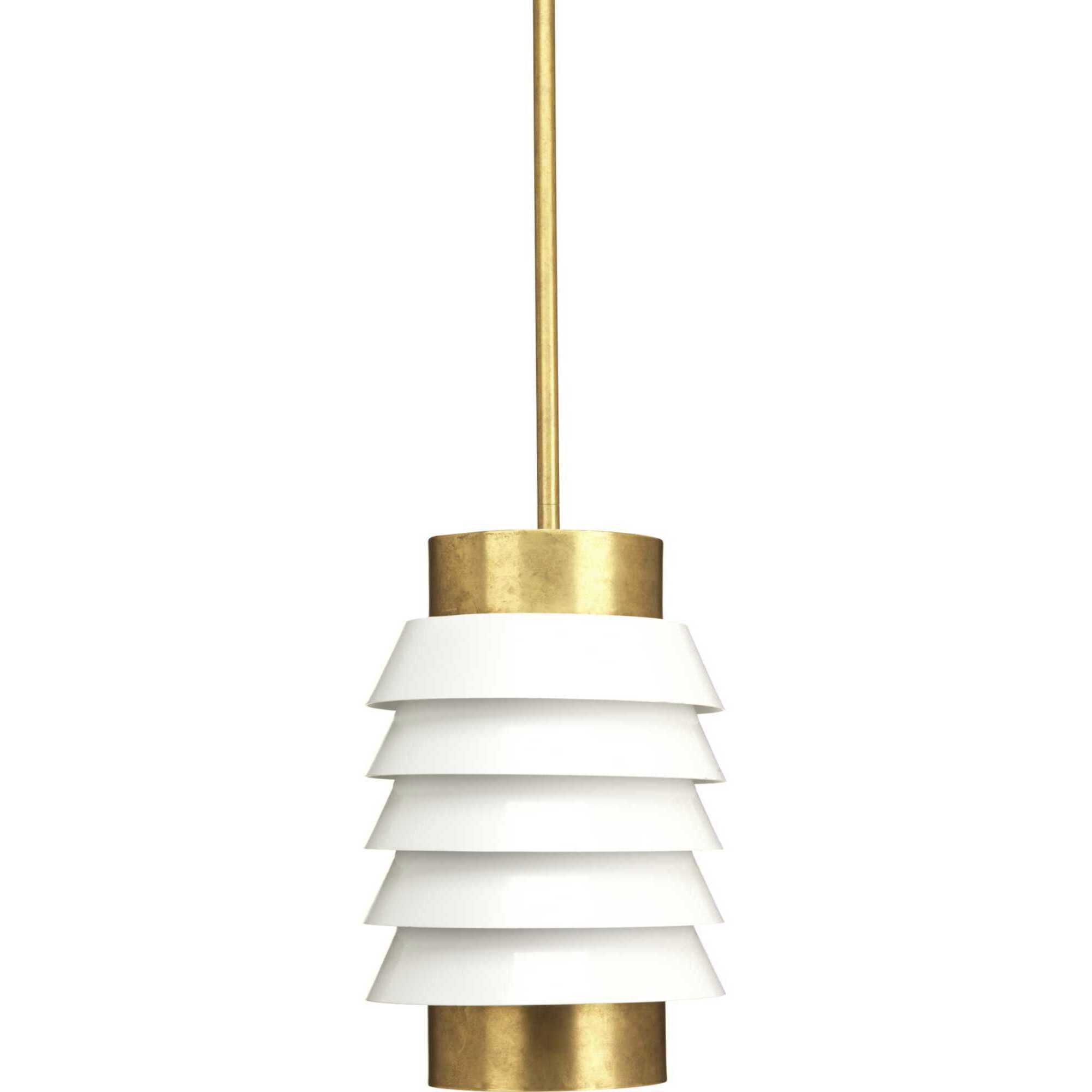 Point Dume™ Onshore 1 Light 8 inch Brushed Brass Pendant Ceiling Light, Design Series