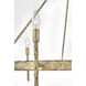 Tress 6 Light 36.25 inch Champagne Gold Indoor Chandelier Ceiling Light