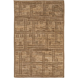 Papyrus 132 X 96 inch Dark Brown, Camel Rug