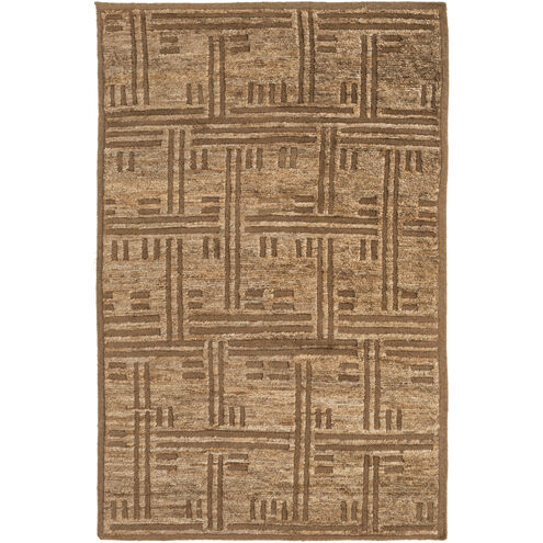 Papyrus 96 X 60 inch Dark Brown, Camel Rug