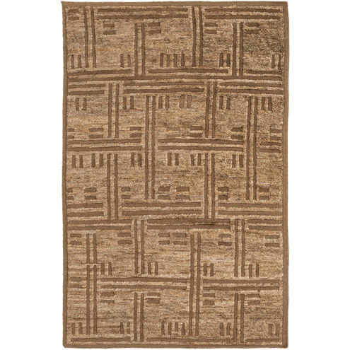 Papyrus 132 X 96 inch Dark Brown, Camel Rug