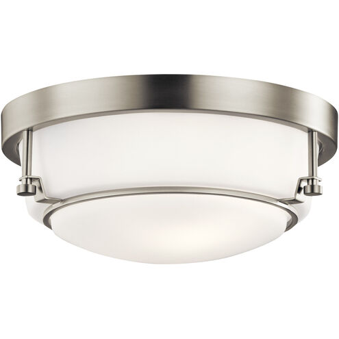 Belmont 2 Light 13 inch Brushed Nickel Flush Mount Light Ceiling Light