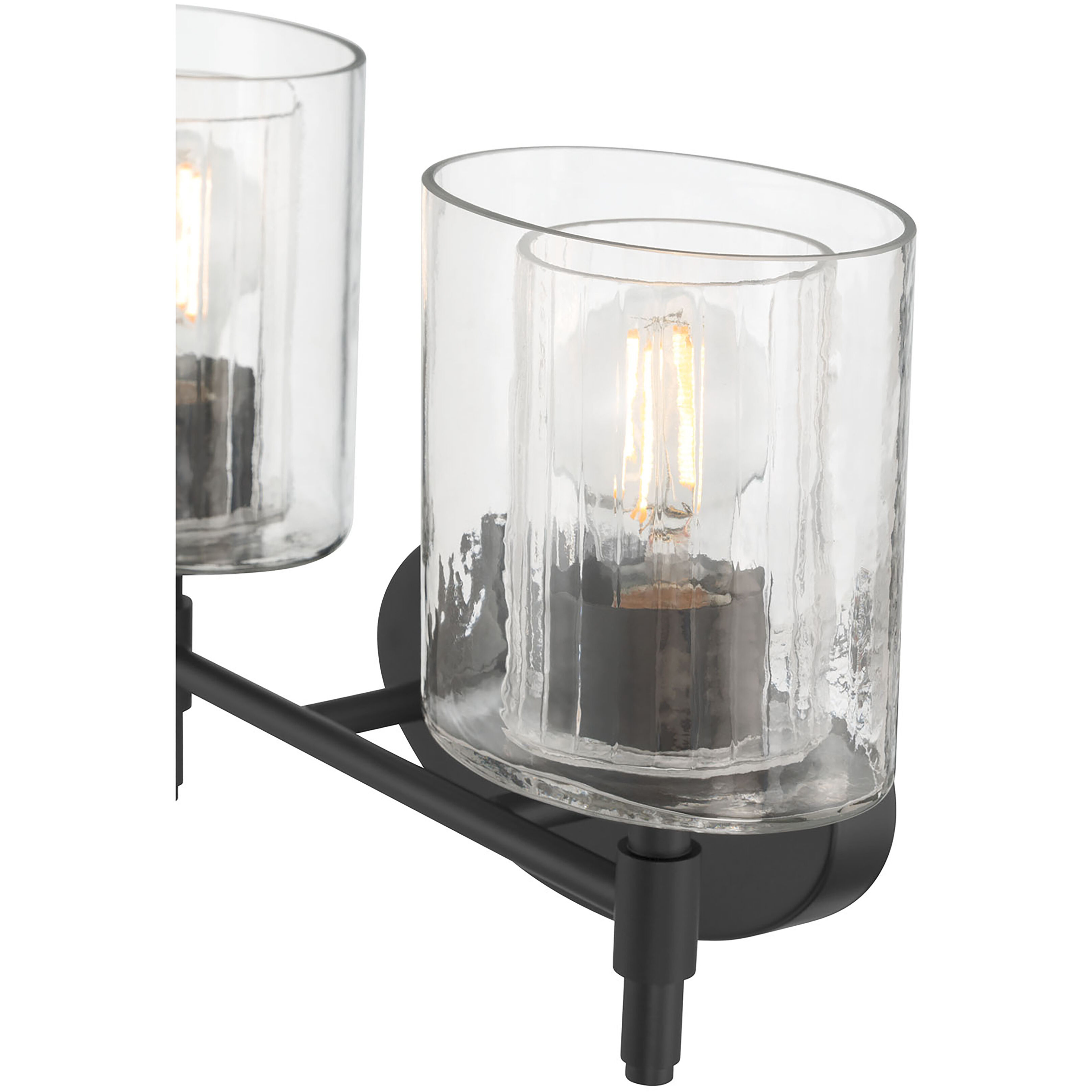 Solventa 2 Light 15 inch Matte Black Bathroom Vanity Light Wall Light