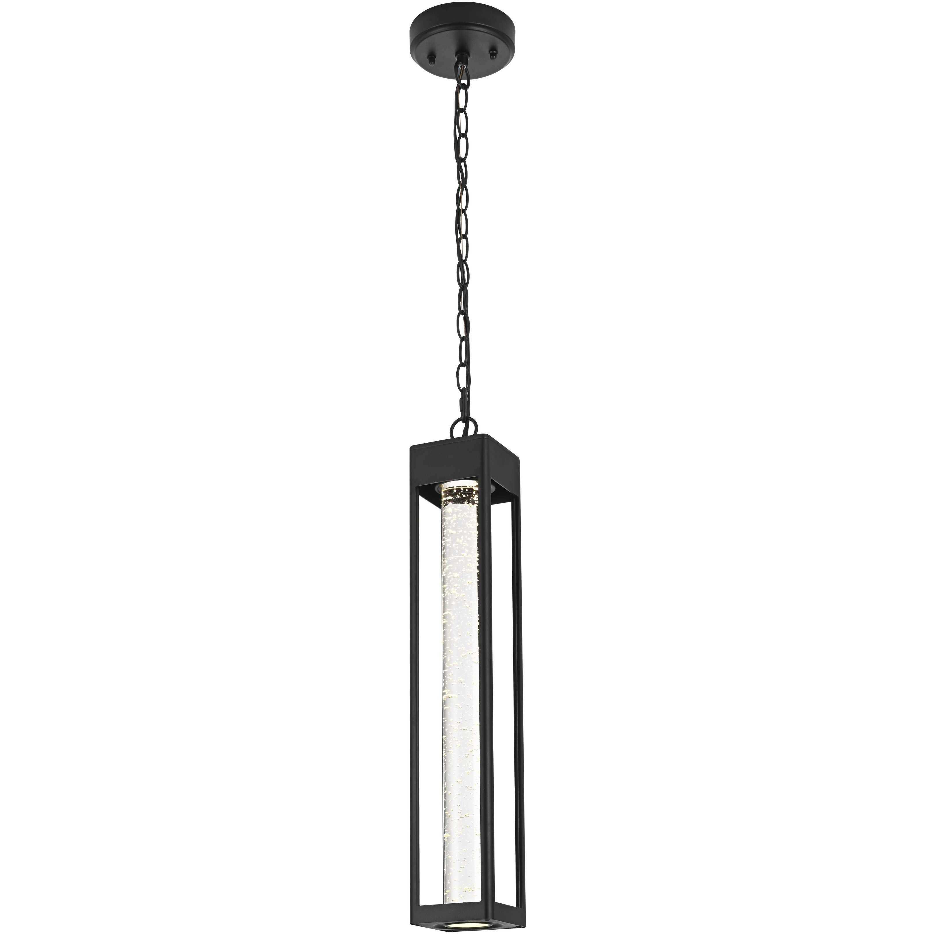 Amaris 1 Light 4 inch Black Outdoor Pendant