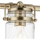 Brinley 3 Light 24 inch Champagne Bronze Bath Vanity Light Wall Light