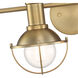 Dalton 4 Light 31 inch Brushed Gold Vanity Light Wall Light