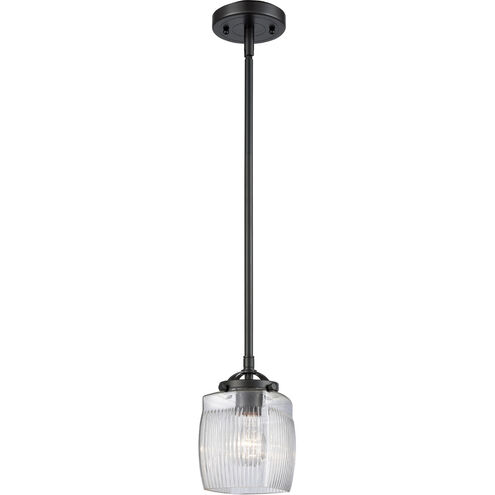 Nouveau Colton 1 Light 6 inch Brushed Satin Nickel Mini Pendant Ceiling Light, Nouveau