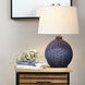 Cape 22 inch 150.00 watt Indigo Blue Table Lamp Portable Light