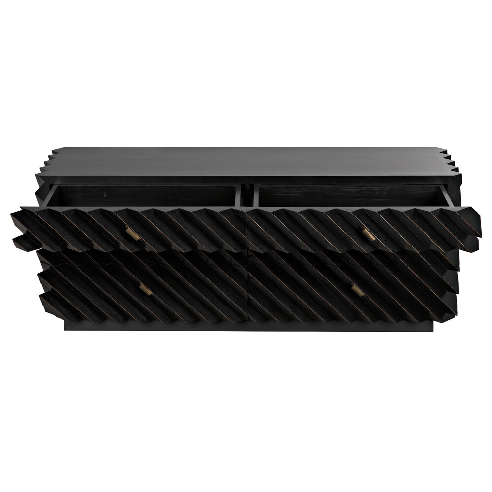 Hikaru Hand Rubbed Black Dresser