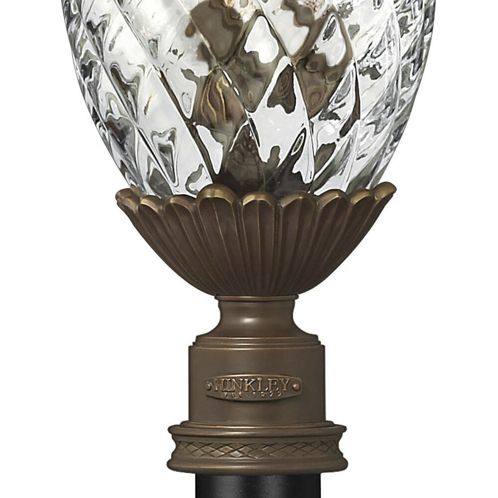 Plantation 3 Light 25.25 inch Copper Bronze Outdoor Post Mount Lantern in Non-LED