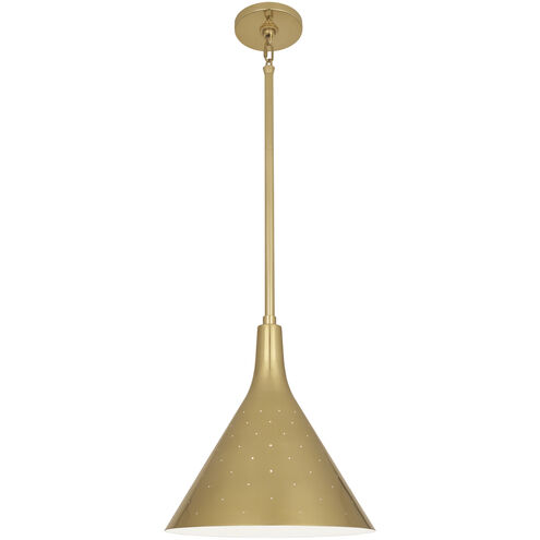 Pierce 1 Light 12.44 inch Modern Brass Pendant Ceiling Light