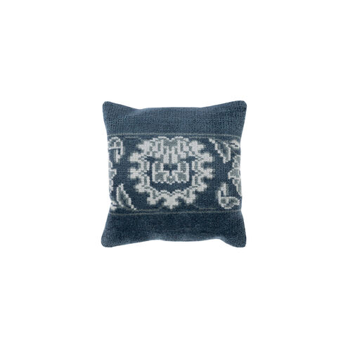 Hazel 20 X 20 inch Navy and Light Gray Throw Pillow