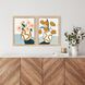 Whimsical Bloom / Whimsical Dream / Whimsical Oasis Pink and Green and Blue and Teal Framed Art, Propac