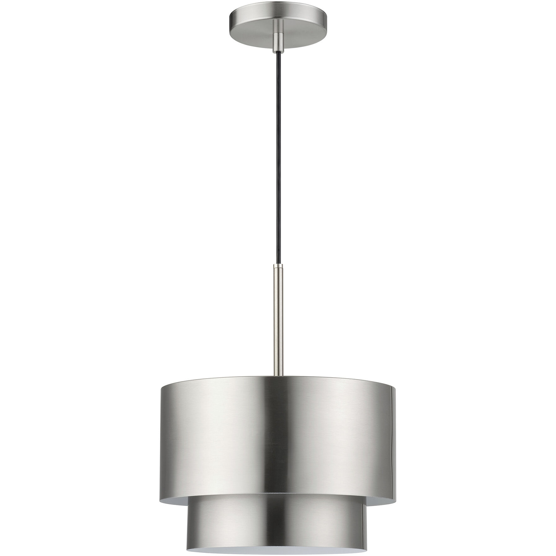 Zolana 1 Light 12 inch Brushed Nickel Pendant Ceiling Light