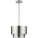 Zolana 1 Light 12 inch Brushed Nickel Pendant Ceiling Light