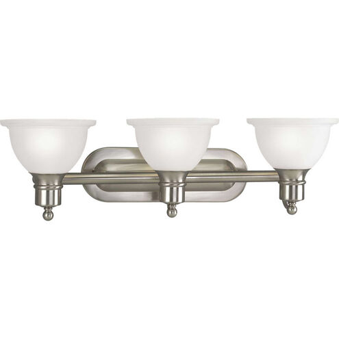 Beacher 3 Light 28 inch Brushed Nickel Bath Vanity Wall Light