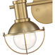 Dalton 2 Light 15 inch Brushed Gold Vanity Light Wall Light