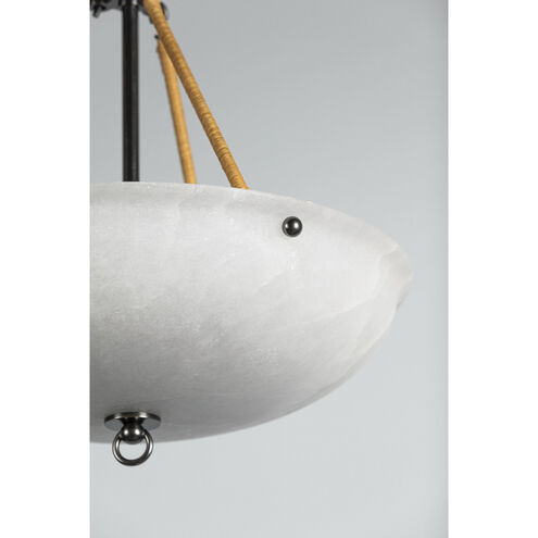 Somerset 3 Light 16 inch Distressed Bronze Pendant Ceiling Light