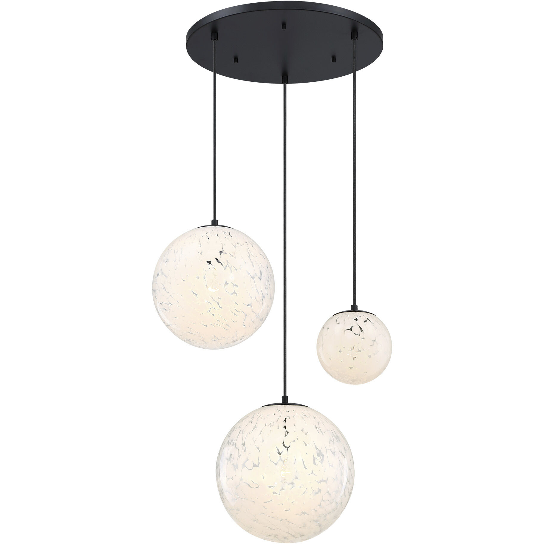 Circo LED 28.75 inch Matte Black Chandelier Ceiling Light