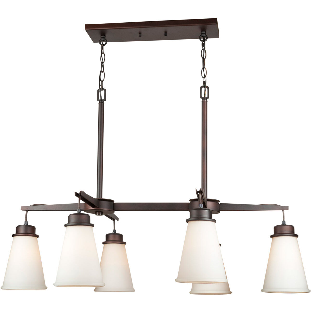 Aubrey 6 Light 26 inch Antique Bronze Chandelier Ceiling Light