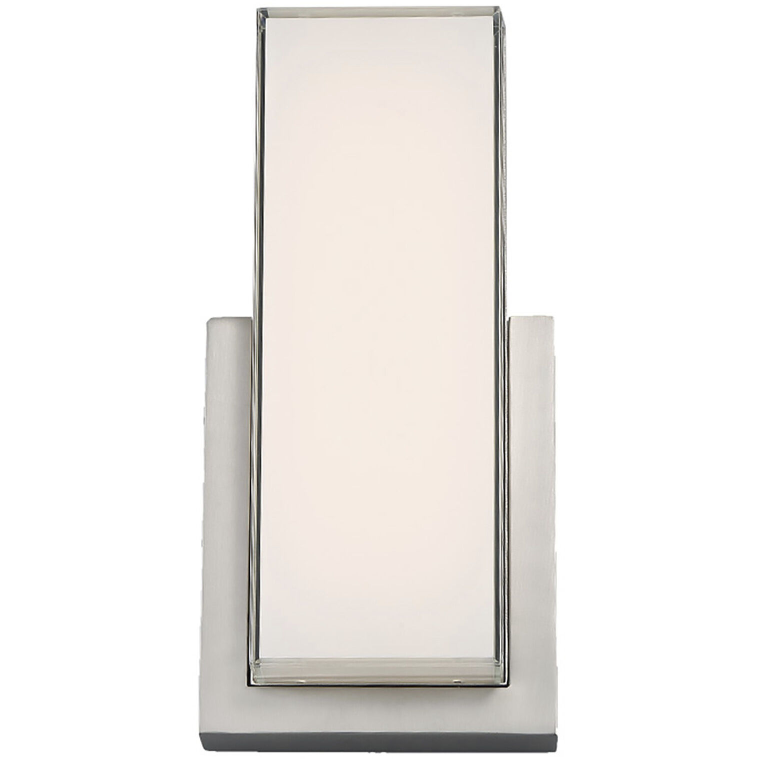 Corbusier LED 3.39 inch Satin Nickel ADA Wall Sconce Wall Light in 2700K, dweLED