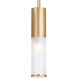 Pipes LED 5 inch Brass Down Mini Pendant Ceiling Light