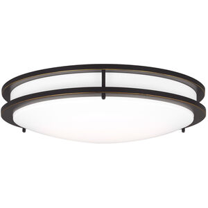 Mahone LED 17.75 inch Antique Bronze Flush Mount Ceiling Light, Large