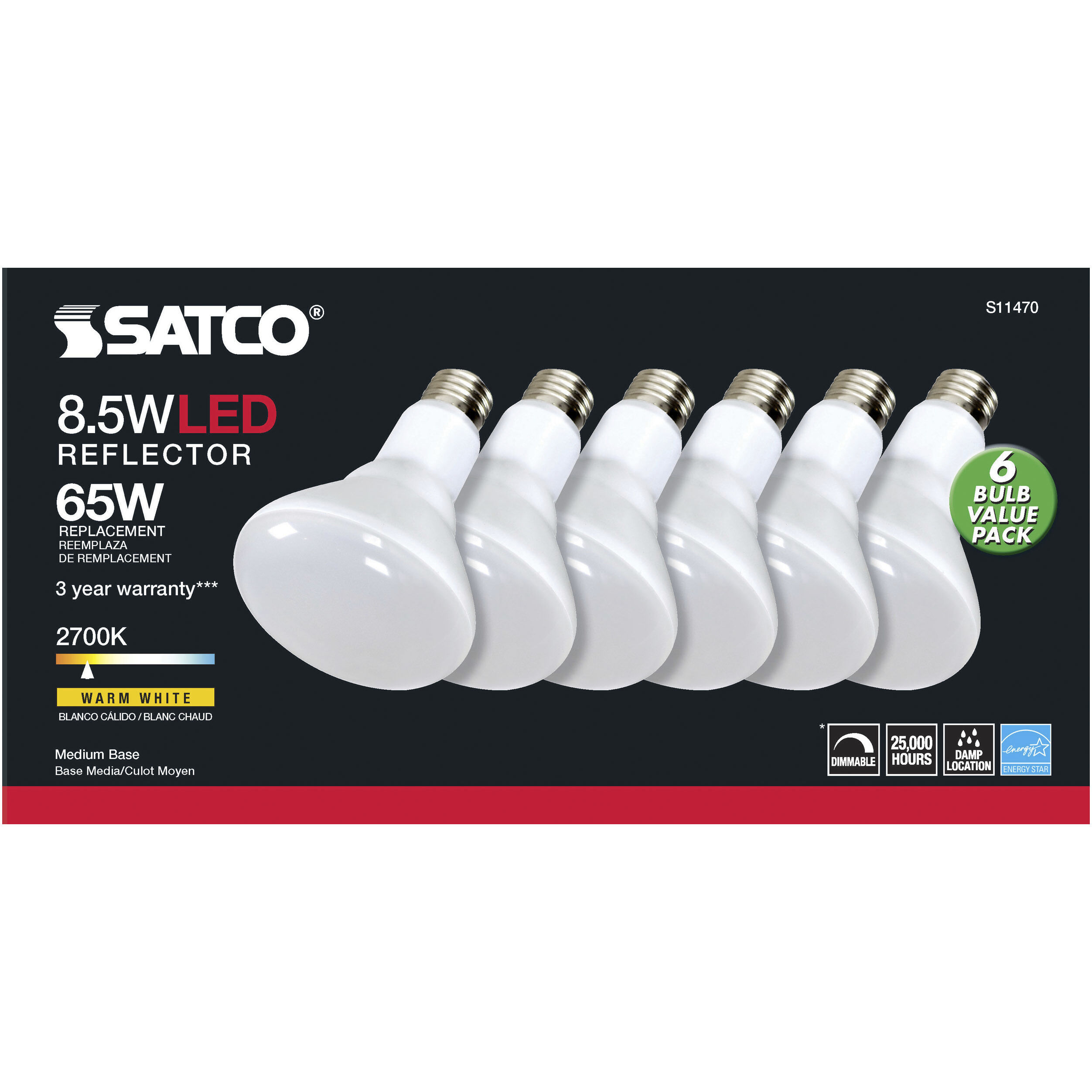 Lumos LED Medium 8.50 watt 2700K LED Bulb