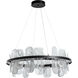 Vitre LED 38 inch Black Pendant Ceiling Light, Circular