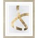 Abstract Collection Champagne Gold Block Contemporary Framed Art