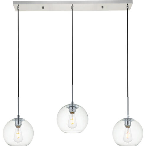 Baxter 3 Light 36 inch Chrome Pendant Ceiling Light