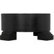 Tambour 44 X 44 inch Hand Rubbed Black with Veneer Top Coffee Table