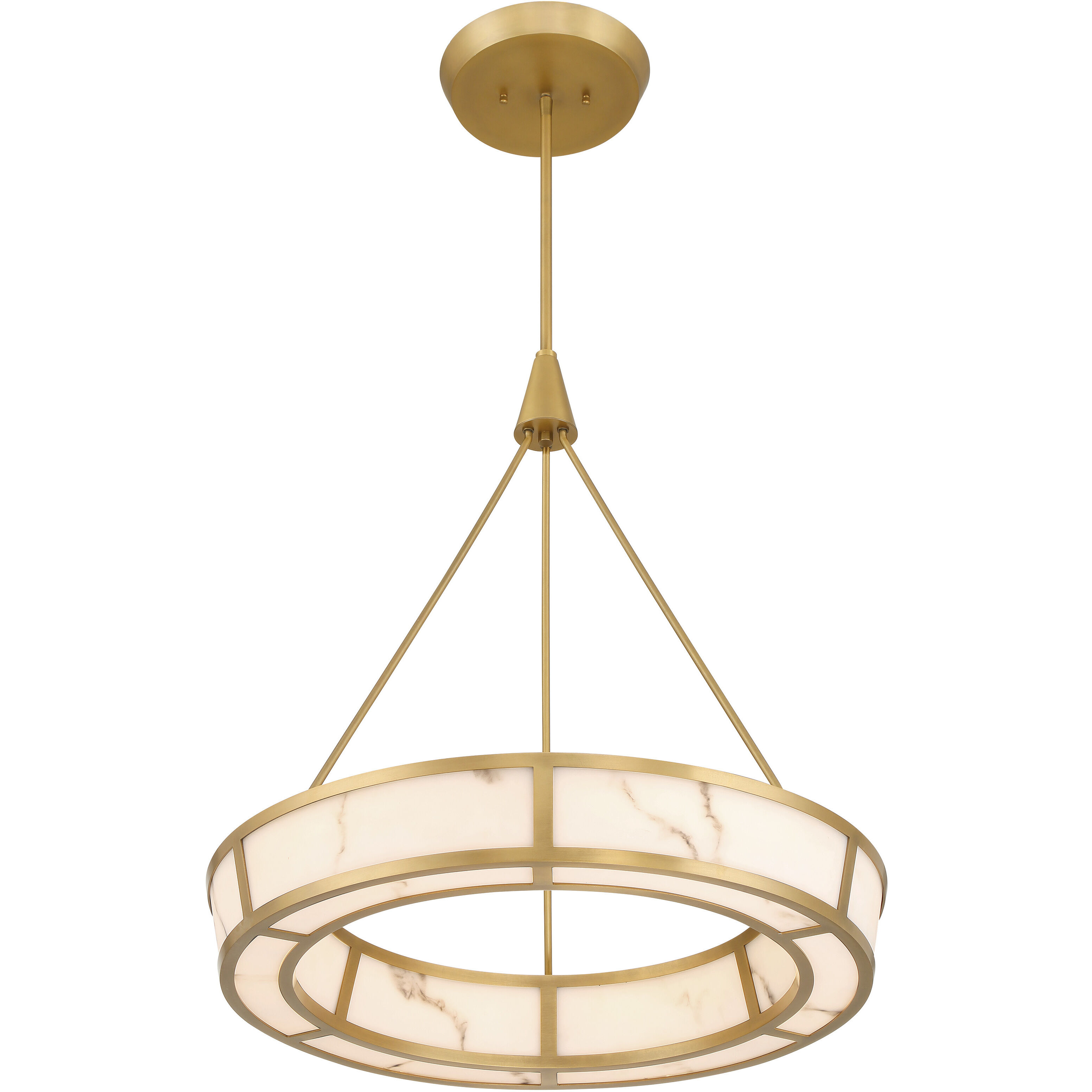 Velaris LED 24 inch Legacy Brass Pendant Ceiling Light