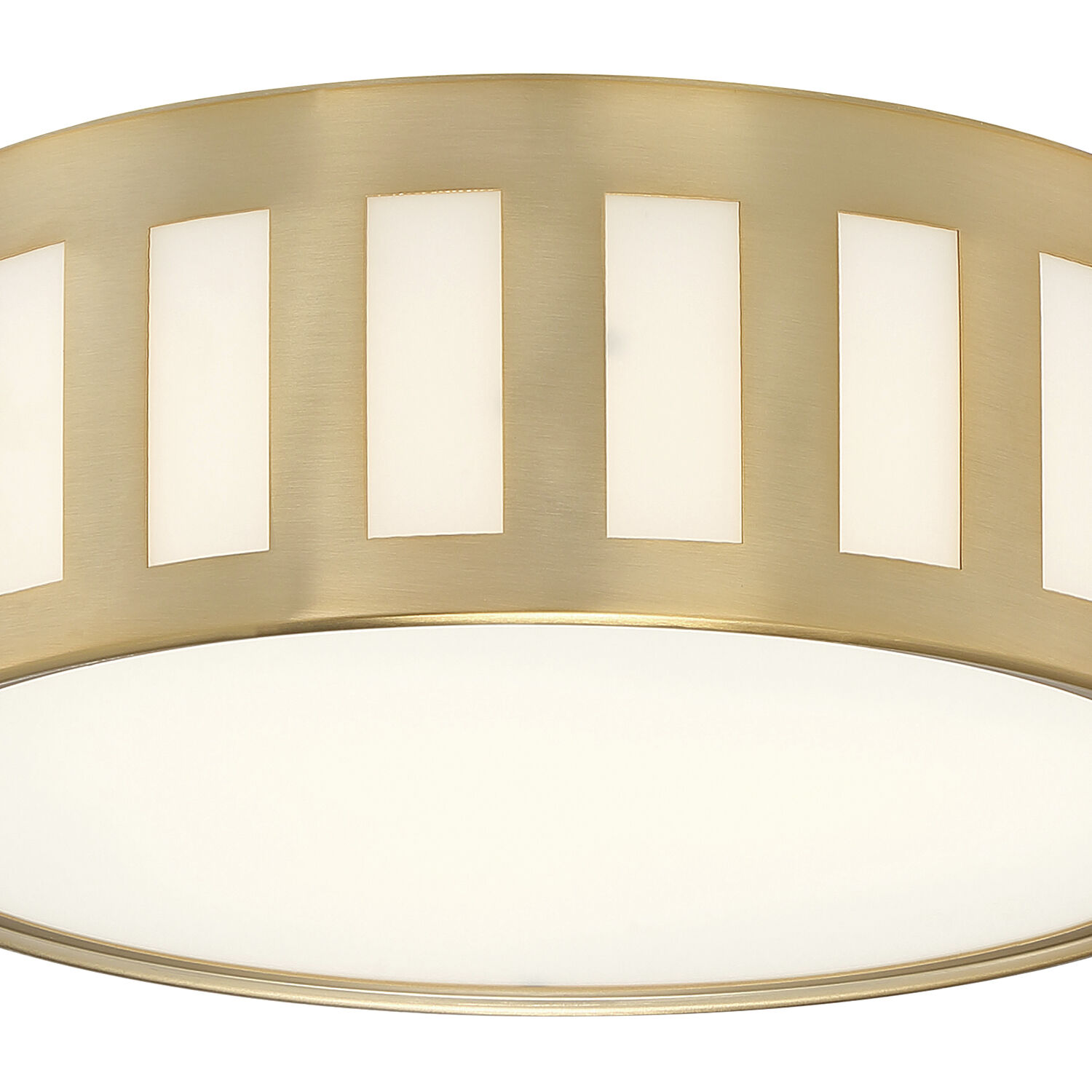 Kendal 3 Light 14 inch Vibrant Gold Flush Ceiling Light
