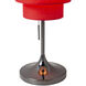 Lollipop 31 inch 14 watt Black Nickel Table Lamp Portable Light