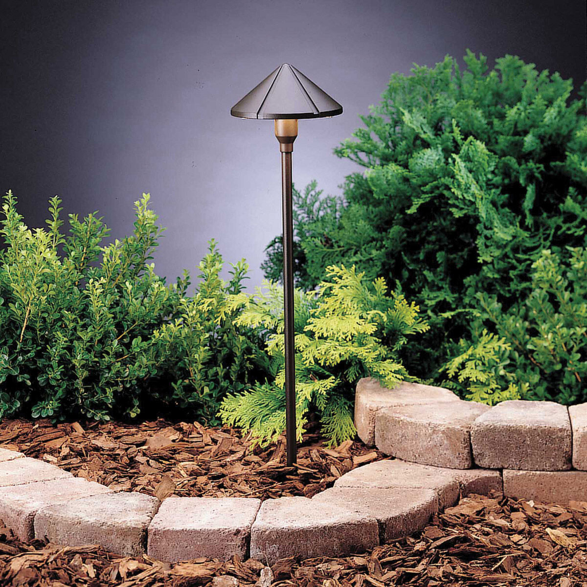 Six Groove 12 24.40 watt Textured Architectural Bronze Landscape 12V Path & Spread