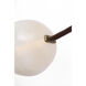 Anne-Marie Barton Dune LED 8 inch Russet Suede and Mottled Brass Belted Light Ceiling Light