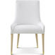 Judith Leiber Couture Martini Dining Side Chair, Wooden, Upholstered