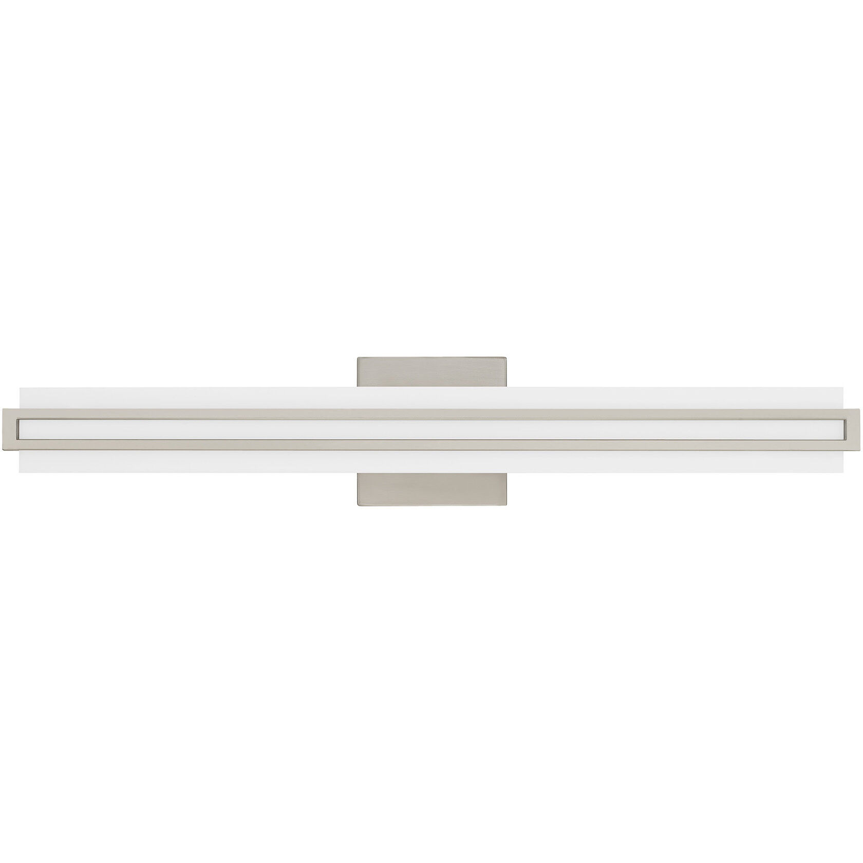 Fulton LED 4 inch Brushed Nickel ADA Bath Vanity Wall Light