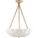 AERIN Rosehill 4 Light 21 inch Hand-Rubbed Antique Brass Chandelier Ceiling Light, Large