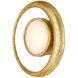 Muluk LED 14 inch Gold Leaf ADA Wall Sconce Wall Light, Marjorie Skouras Collection