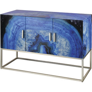 Five-O Blue Agate with Silver Cabinet